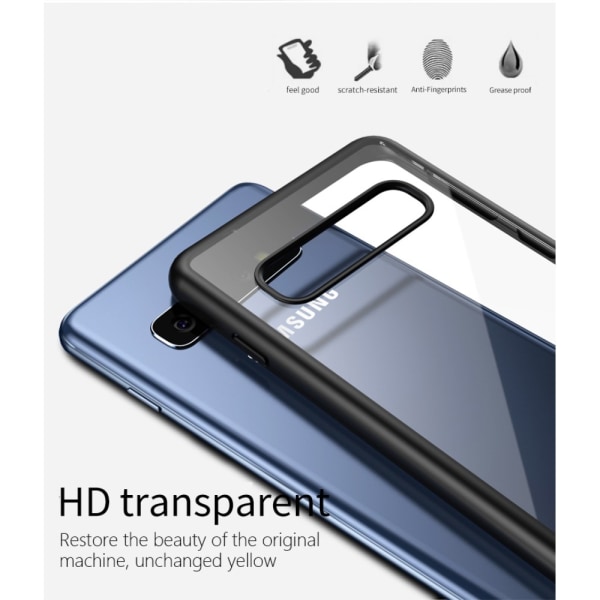 IPAKY Clear Hybrid Cover til Samsung Galaxy S10 Plus - Blå Blue