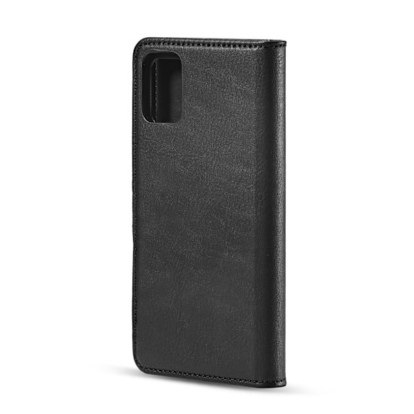 DG.MING Split Læder Pung Taske til Samsung Galaxy A71 - Sort Black