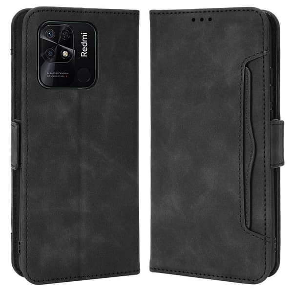Tegnebogstelefontaske til Redmi 10C Black