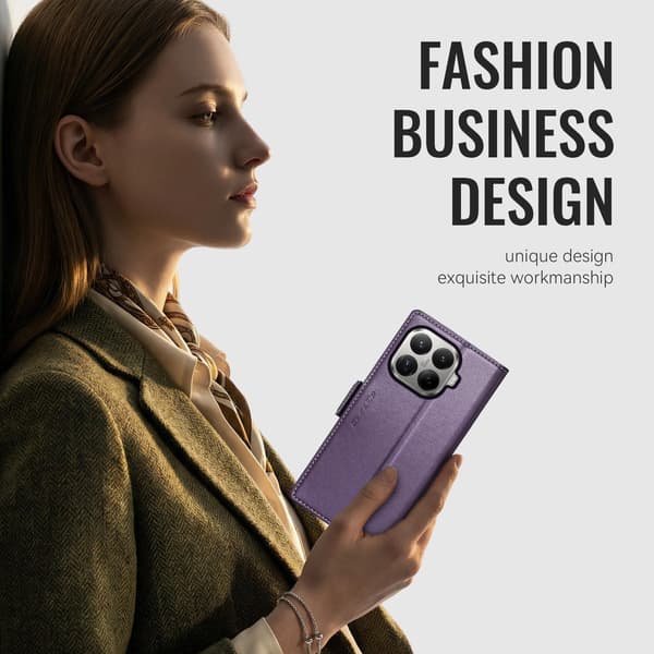 CASEME Till Xiaomi 17T Plånboksfodral Lila