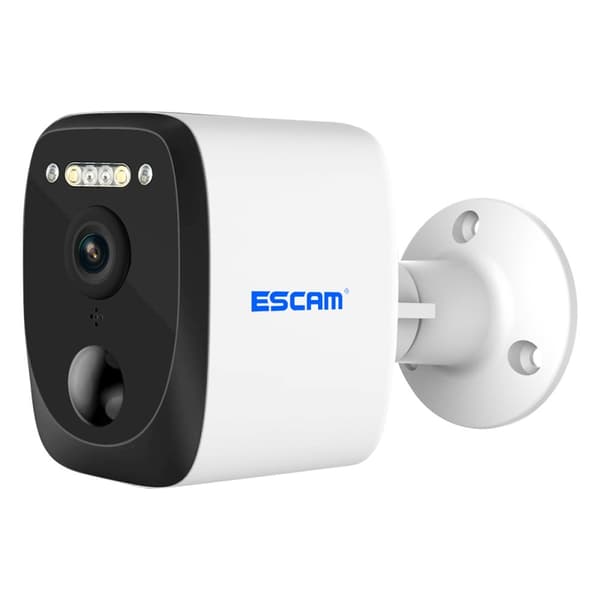 ESCAM QF370 3MP WiFi - kamera PIR Night Vision IP - kamera Solpanel White