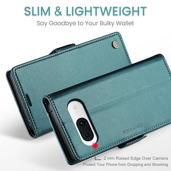 CASEME Retro Lompakkokotelo Pixel 8a Green