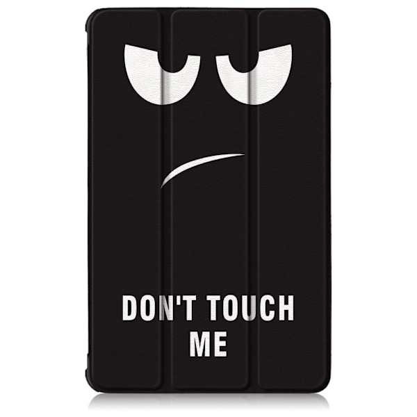 Tri-fold Stativveske for Samsung Galaxy Tab S6 Lite - Dont Touch Me Black