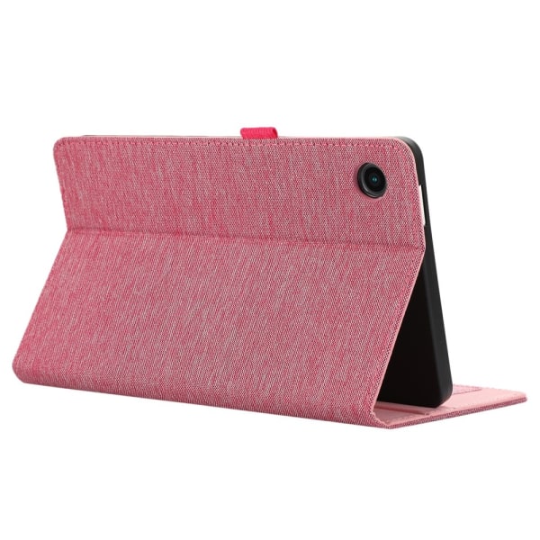 Samsung Galaxy Tab A9 Tabletetui Dækstofstruktur Pink
