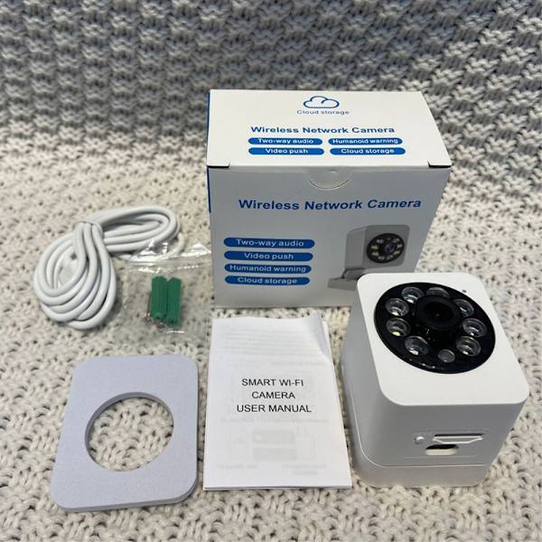 Smart Home Security Human Monitor 1080 HD langaton WiFi-kamera White