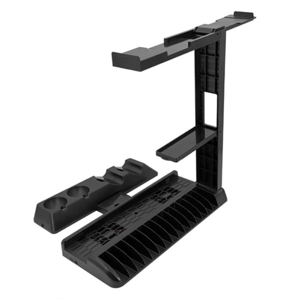 Sony Playstation 4 Slim Pro VR Opladningsstativ Køleventilatorcontrolleroplader Black