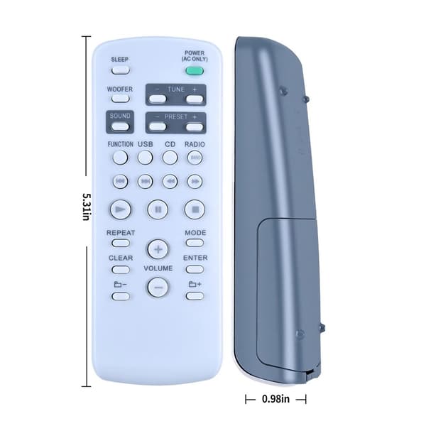 Fjernkontroll erstatning for RMT-CG880A for Sony DVD-forsterker White