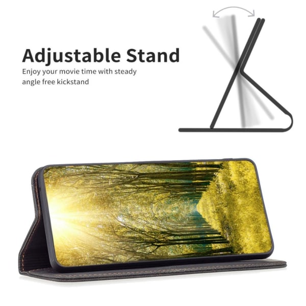 BINFEN COLOR Plånboksfodral för Samsung Galaxy A34 5G - Svart Svart