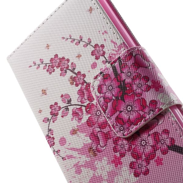 Sony Xperia Z5 Plum Blossom Lompakkokotelo Black