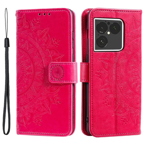 Pungcover med Stander og Håndledsrem til Sony Xperia 1 VIII Red