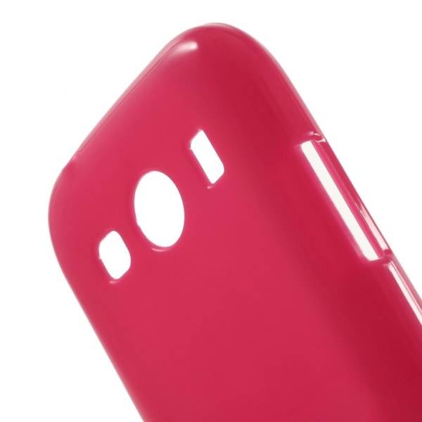 Samsung Galaxy Ace 4 kiiltävä TPU-kotelo HotPink Pink
