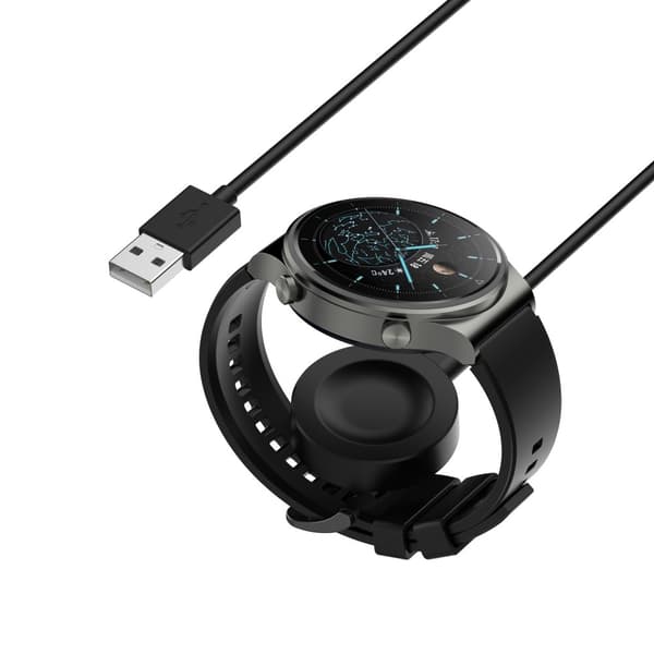 Oplader til Huawei Watch GT 4 41mm 46mm / Honor Watch 4 Pro Black