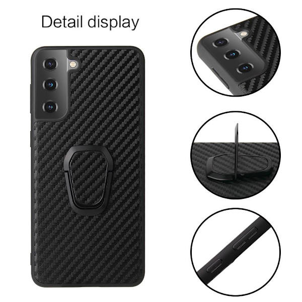 Samsung Galaxy S21+ (S21 Plus) Fingerring Stativetui Magnet Black