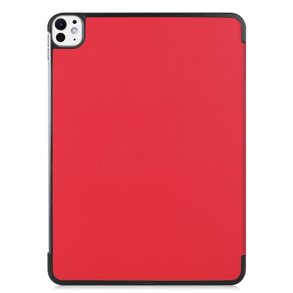 Til iPad Pro 11 (2024) Etui Tre - fold Stativ Tablet Cover - Rød Red