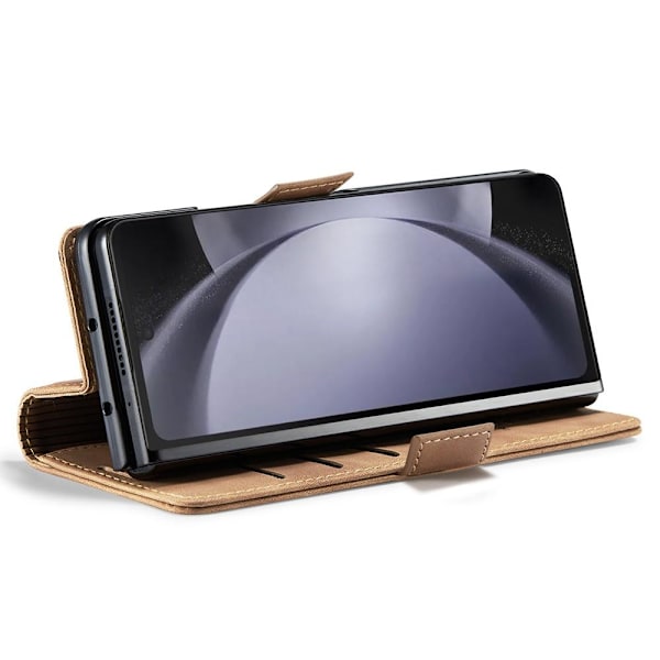 CASEME plånboksfodral Samsung Galaxy Z Fold 5 Ljusbrun