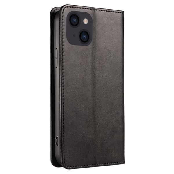 Lommebokstativ Telefondeksel til iPhone 15 Plus - Svart Black