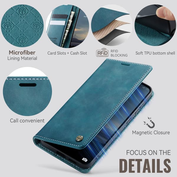 CASEME Til Xiaomi 17T Lommebokdeksel Green