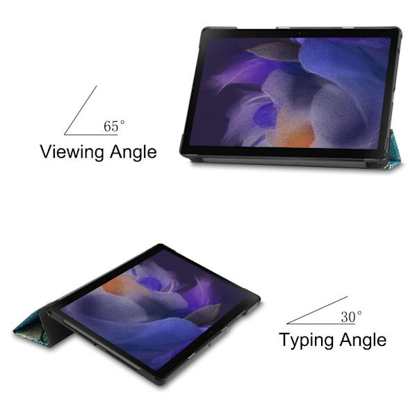 Trifoldet stativetui til Samsung Galaxy Tab A8 10.5" (2021) - Blossom Multicolor