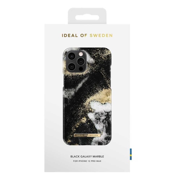 iDeal Of Sweden iPhone 12 Pro Max skal - Black Galaxy Marble Svart