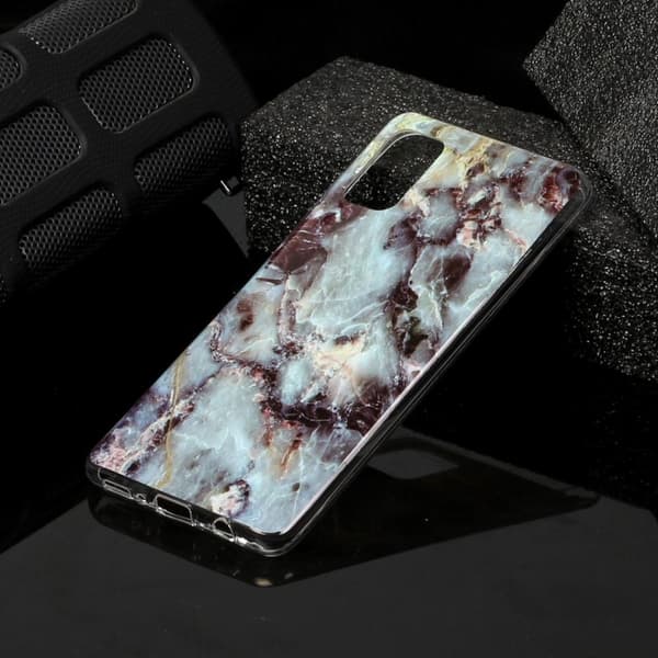 MTK Samsung Galaxy A41 TPU Marmor - Style E Svart