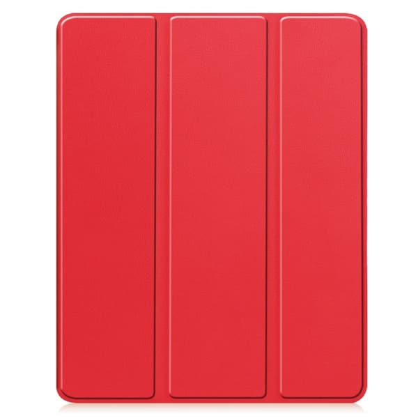Etui for iPad Air 13 (2024) med Tri-fold Stativ, Tablettdeksel med Penneholder Red