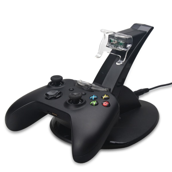 OIVO Xbox One Controll Dual USB -ohjaimen lataustelakka Black