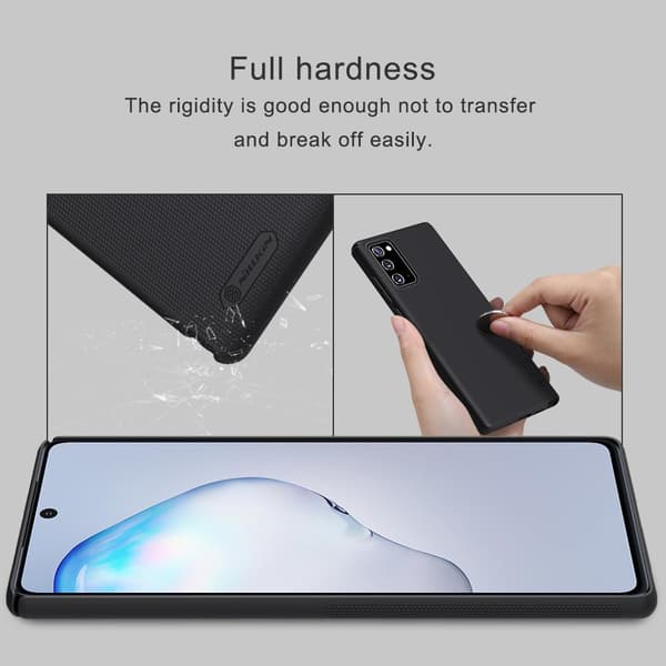 NILLKIN Super Frostet Hårdt Plastiketui Samsung Galaxy Note 20 Black