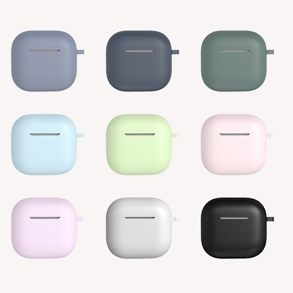 Til AirPods 4 5 stk Tilbehør Etui Opbevaringsboks Halsrem Hovedtelefonholder Nøglering - Lyseblå Blue