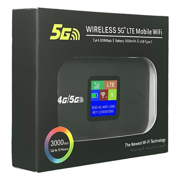 WiFi-router A8-E Eurasisk 4G LTE Trådløst netværkshotspot Mobil bredbåndsenhed Black
