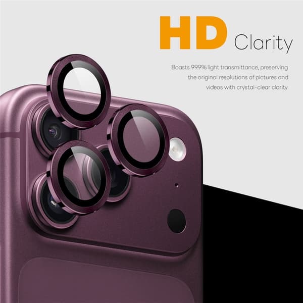 NORTHJO 1 Sæt Kameralinsebeskyttelse til iPhone 18 Pro / 18 Pro Max Purple