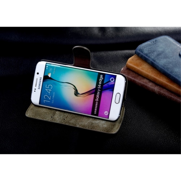 Golden Phoenix Samsung Galaxy S7 Edge Läderfodral GRÖN Grön