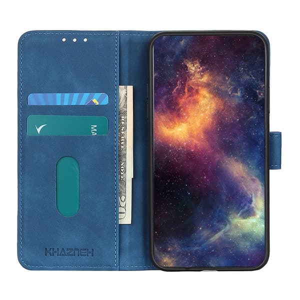 KHAZNEH Til Xiaomi 17T Lommebokdeksel Retro Blue