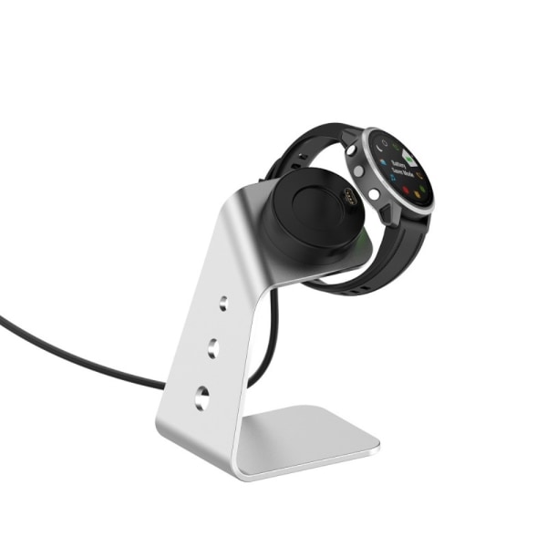 Til Garmin Venu 3 Venu 3S Vivoactiv 5 oplader opladningsdock Silver
