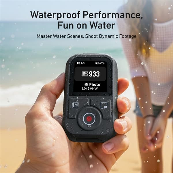 Fjärrkontroll För DJI Osmo 360 / Action 4 / 5 Pro / 6 Bluetooth Färgskärm Svart