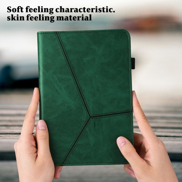 Til iPad 10.2 (2021)/(2020)/(2019) Almindeligt PU-læder tabletcover Green