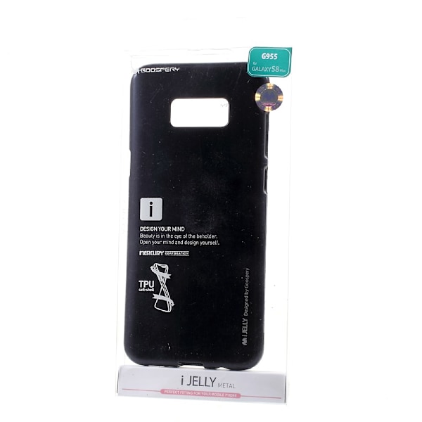Mercury GOOSPERY Jelly TPU Skal Samsung Galaxy S8 Plus - Musta Black