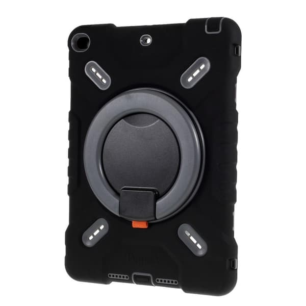iPad 9,7 tommer (2017)/(2018) PEPKOO 360 graders svingbar kickstand tablettdeksel Black