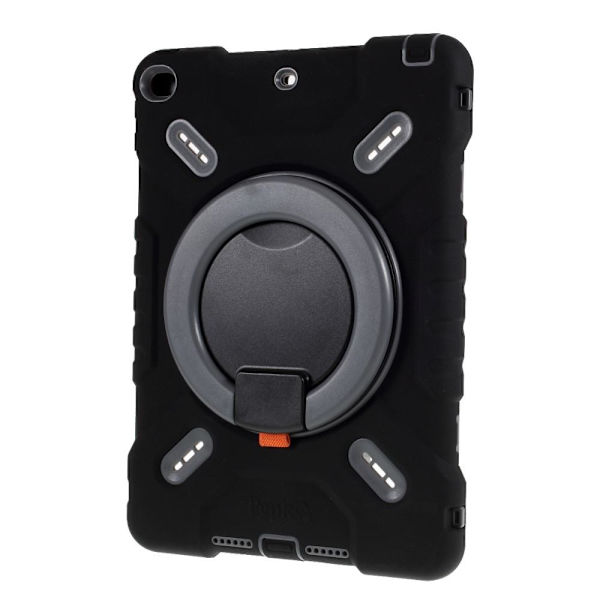 PEPKOO iPad 9.7 (2017/2018) / iPad Air Extreme Armor - Svart 360 graders svängbart stativ Svart