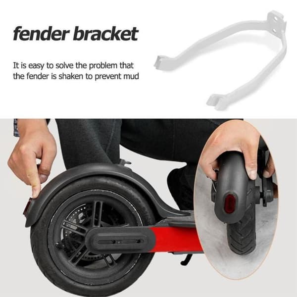 Fender Support Package for Mud Guard Fenders for Xiaomi M365 Scooter - White White