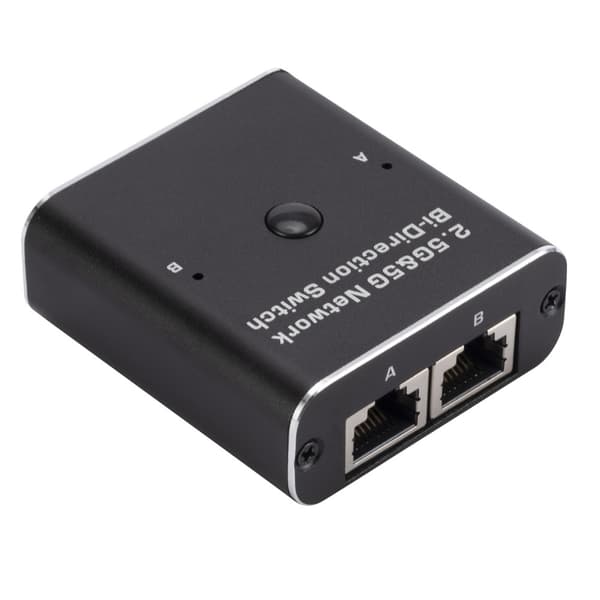 W7 2.4G + 5G RJ45 Ethernet-adapter nettverksbryter USB-C Black