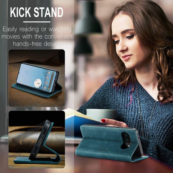 CASEME For Google Pixel 10A Etui med Stativ Blue
