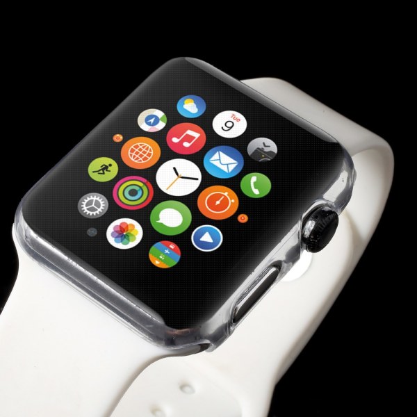 Protective Case with Non-slip Inner for Apple Watch Series 3 2 1 42mm Transparent