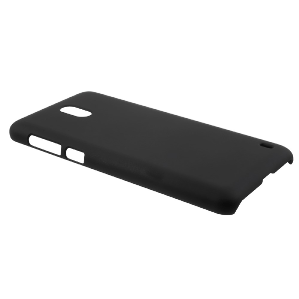 For Nokia 2 Rubberized PC Protective Cell Phone Casing - Black Black