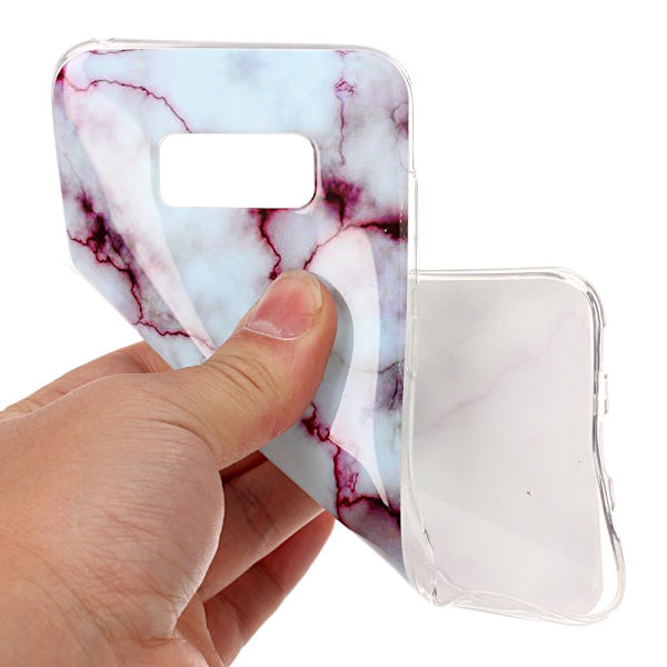 Samsung Galaxy S8 Plus TPU Marmor - Lila Lila