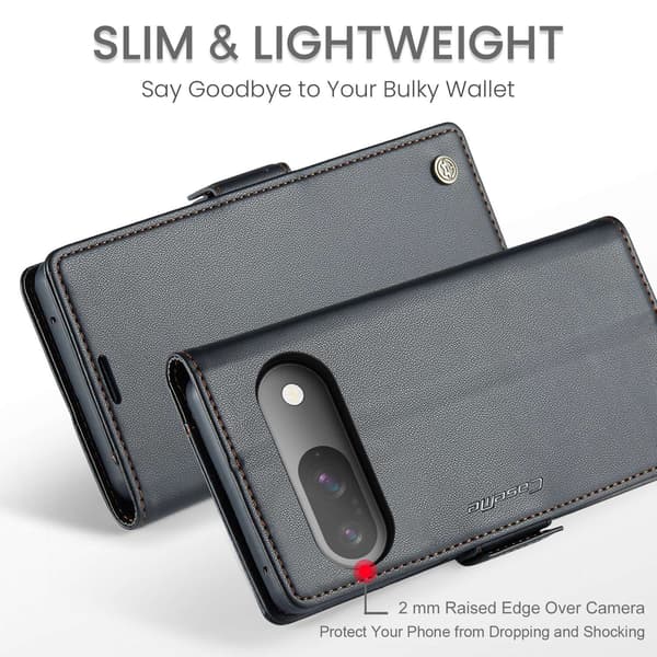 CASEME Til Google Pixel 10 Pro / 10 / 9 Pro / 9 Veske Stativ Telefonveske Black