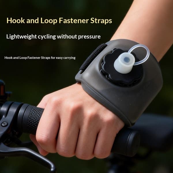Utomhus Sport Vattenflaska Hopfällbar vandring löpning 200ml handled cykling Blå