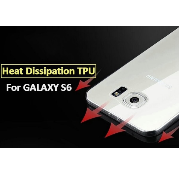 Samsung Galaxy S6 SM-G920F Slim TPU-kuori LÄPINÄKYVÄ Transparent