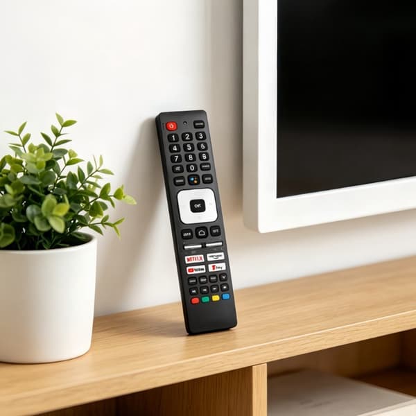 TV fjärrkontroll Ersättning för RMC0139N För Sharp TV RöstFunktion Svart