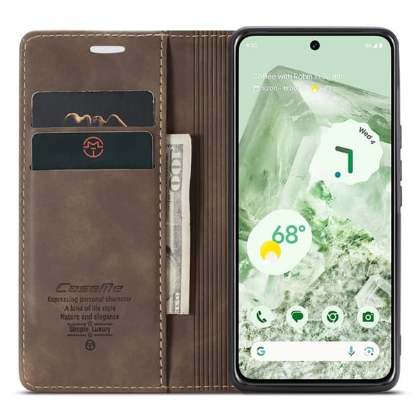 CASEME Retro Pung Taske til Pixel 8a Dark brown