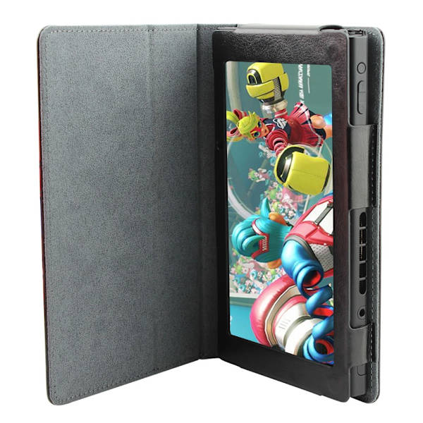 MTK Crazy Horse Case Kompatibel med Nintendo Switch - Sort Black